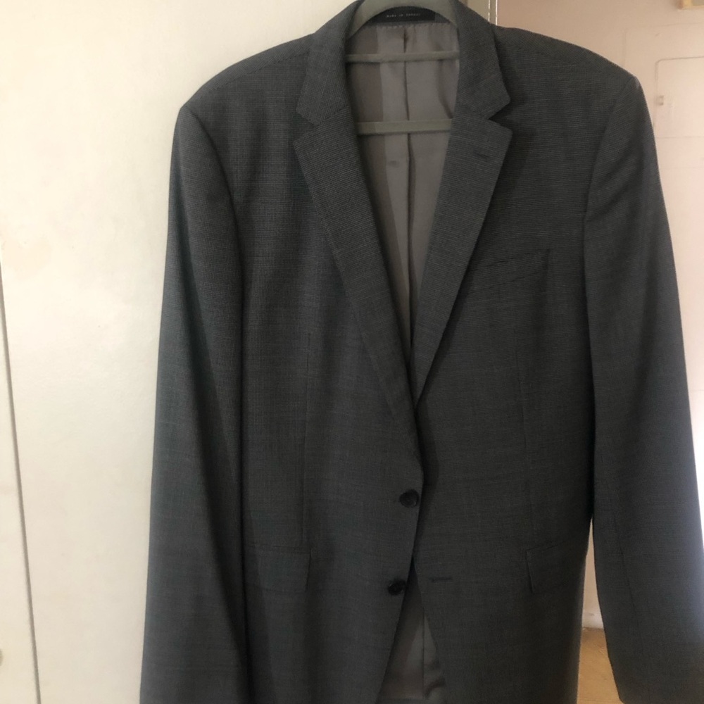 2 fer Hugo boss Men's Gray Two-Button Blazer/And garment bag